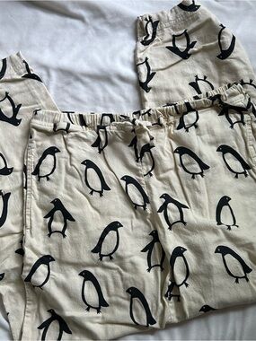 Hannah Andersson Penguin Holiday Flannel Pajama Pants